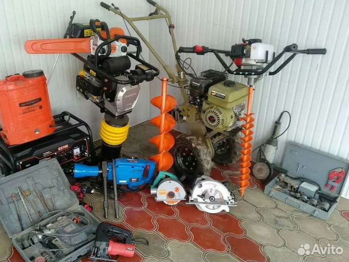 Прокат и аренда инструментов, садовой техники и др