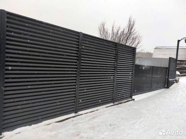 Забор жалюзи