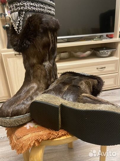 Новые меховые унты 39