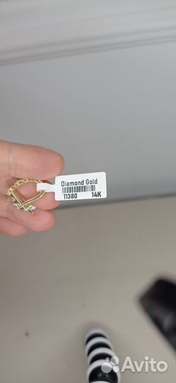 Золотые серьги с бриллиантами 585