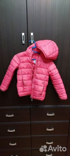Куртка розовая на осень весну 110 см
