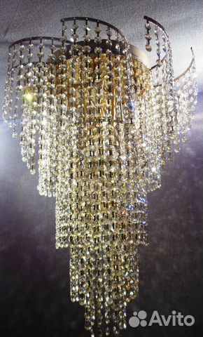 Люстра Потолочная Хрусталь - 12066/10 золото