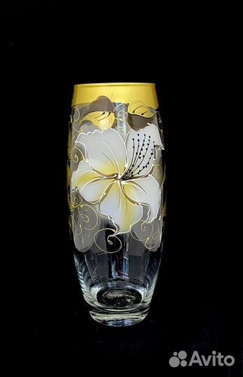 Ваза стекло ручная роспись