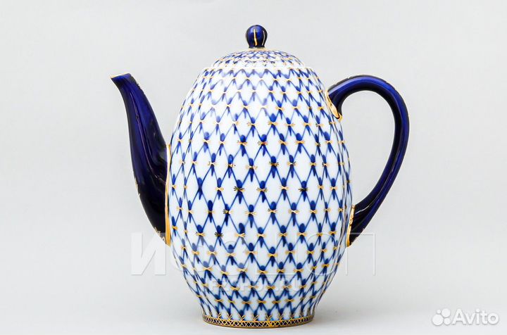 Кофейный сервиз лфз СССР Тюльпан кобальт 6/22