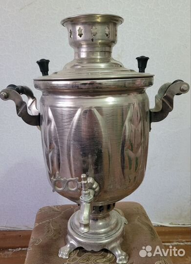 Самовар на дровах старинный