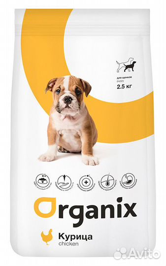 Organix - Корм для щенков с курицей 12кг