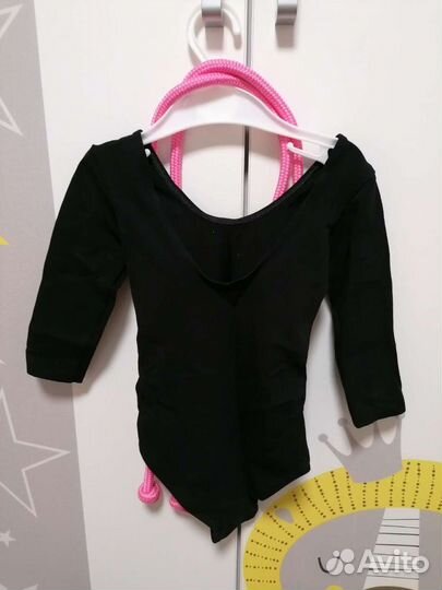 Купальник гимнастический, скакала гимнастическая