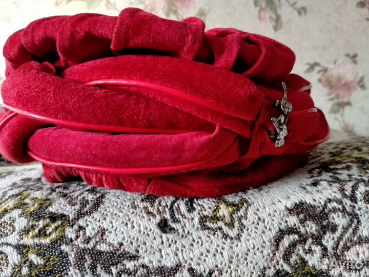 Замшевая шляпа-чалма