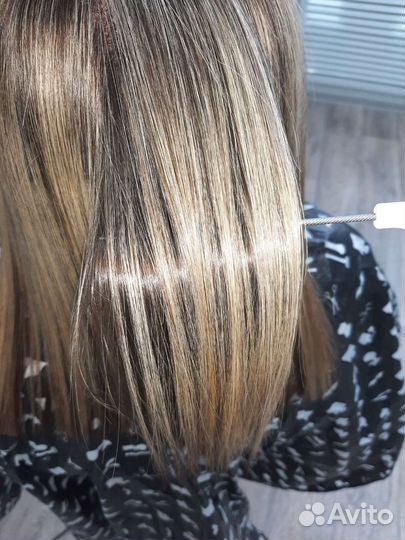 Кератиновое выпрямление волос