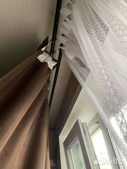 Шторы, карниз, тюль