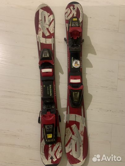 Детские горные лыжи 77 К2 apache с ботинками