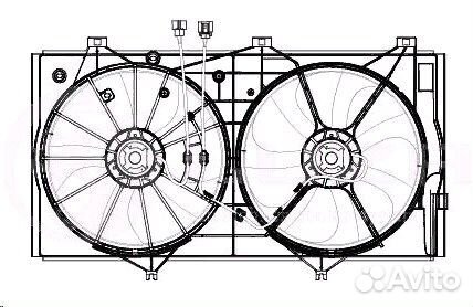 Вентилятор охлаждения радиатора Toyota Camry