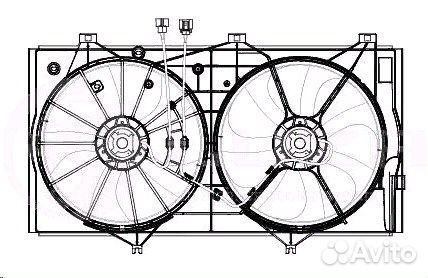 Вентилятор охлаждения радиатора Toyota Camry