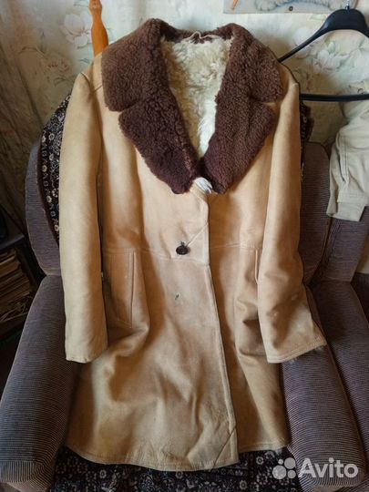 Дубленка тулуп мужская