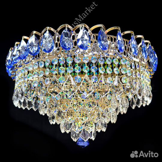 Хрустальная люстра потолочная 