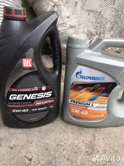 Моторное масло лукойл genesis 5w40, газпром