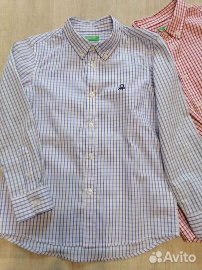 Рубашка для мальчика benetton 122р