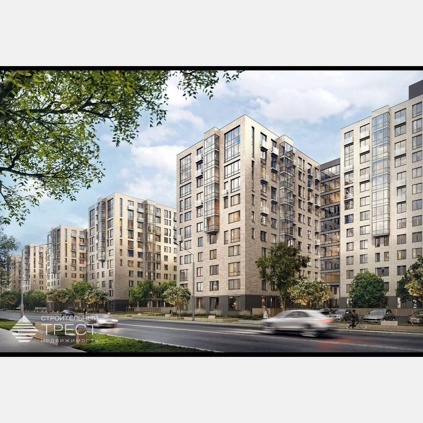 2-к. квартира, 62,6 м², 7/12 эт.