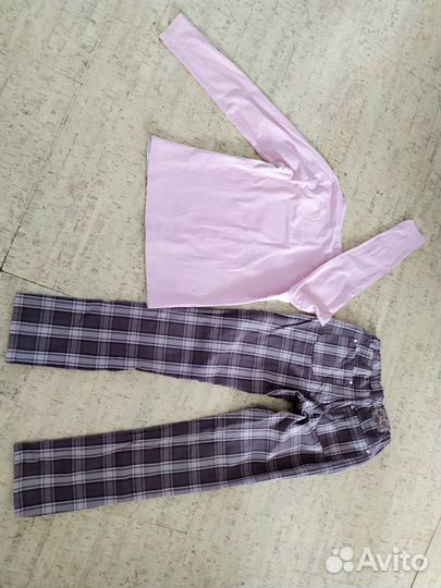 Брюки, Лонгслив Хлопок S Cool, р.158, 12-14 лет