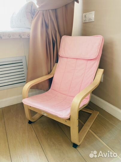 Кресло шезлонг детское IKEA поэнг