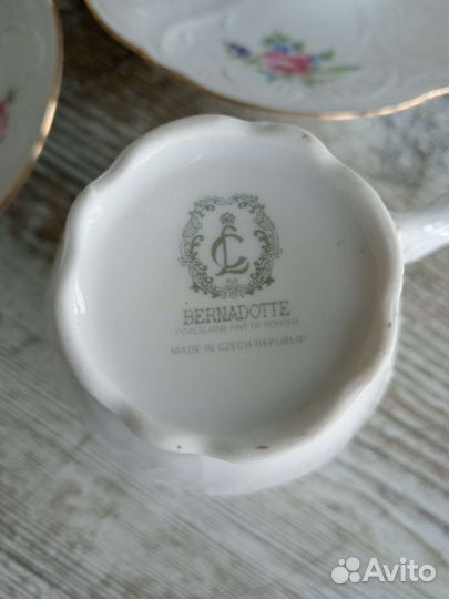 Сервиз чайный новый Bernadotte Чехия 16 предметов