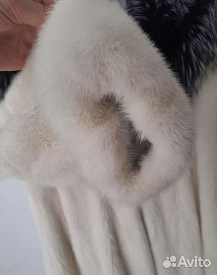 Шуба норковая с капюшоном 42 44