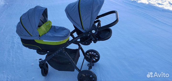 Коляска 2 в 1 для двойни