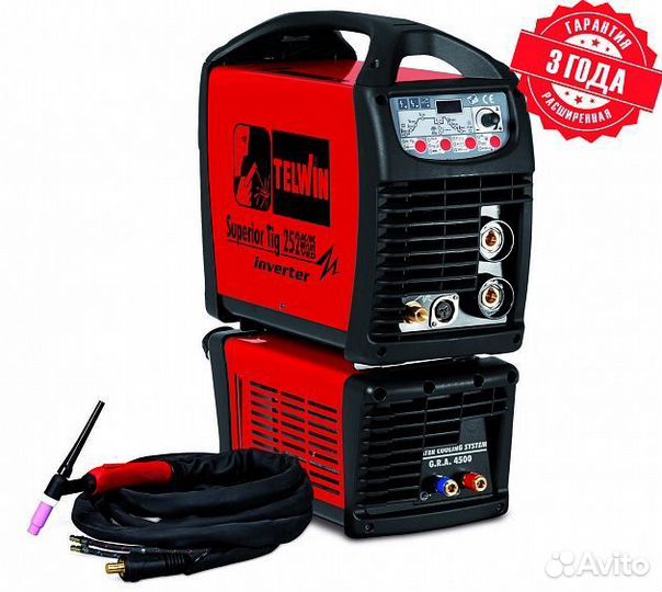 Инвертор telwin superior TIG 252 AC/DC VRD aqua