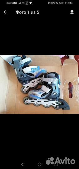 Роликовые коньки детские с защитой