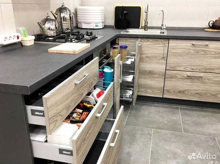 Современная кухня на заказ мдф фасады