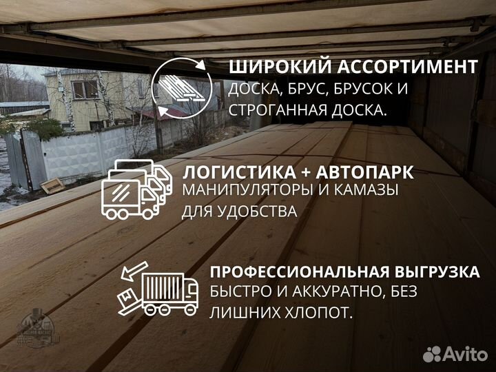 Брус обрезной 150х150х6000 мм