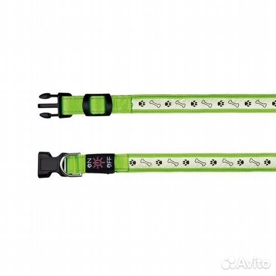 Trixie светящийся USB-ошейник для собак, зелёный