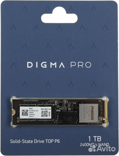 Твердотельный накопитель (SSD) Digma dgpst5001TP6T4