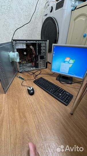 Компьютер в сборе, монитор, процессор