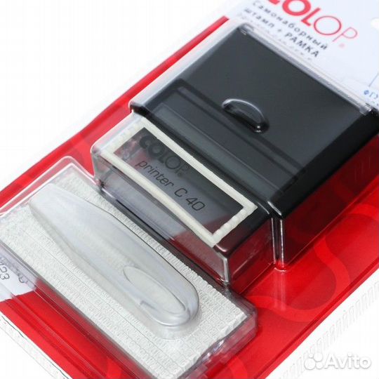 Штамп автоматический самонаборный 6 строк, 2 кассы