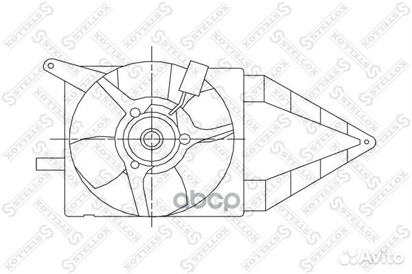 29-99246-SX вентилятор охлаждения Opel Vectra