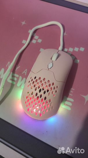 Игровая мышь для компьютера panteon MS140 розовая