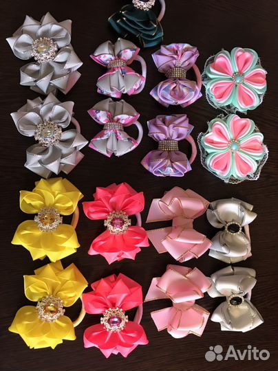 Резинки, заколки ручная работа