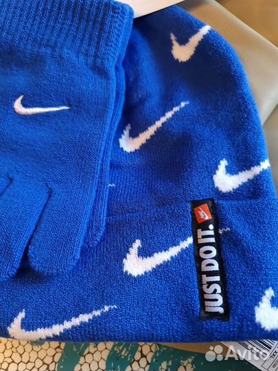 Оригинал Nike Комплект шапка и перчатки
