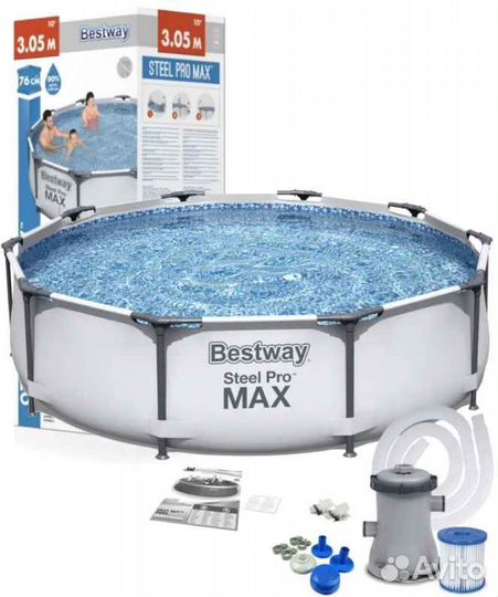 Каркасный бассейн Bestway 305х76 см с фильтром