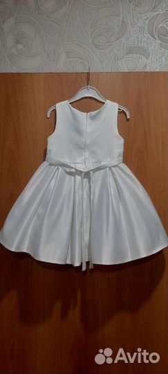 Платье для принцессы с полушубком (рост 98-104см)