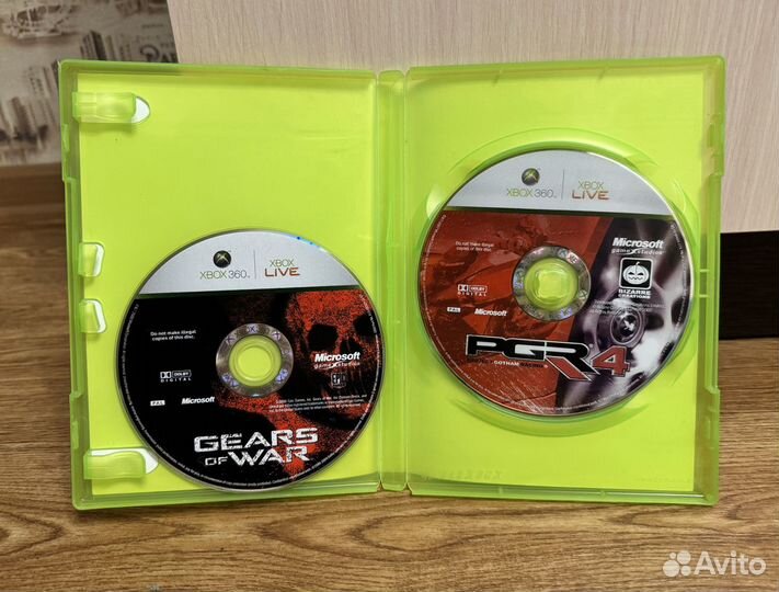 Gears of War / PGR 4 (Xbox 360), 2 диска