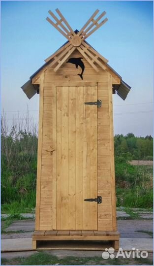 Дачный туалет деревянный LGS