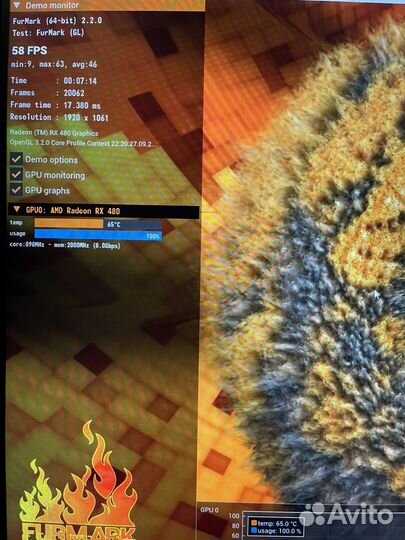 Видеокарта rx 480 8gb PowerColor.Сост отличн