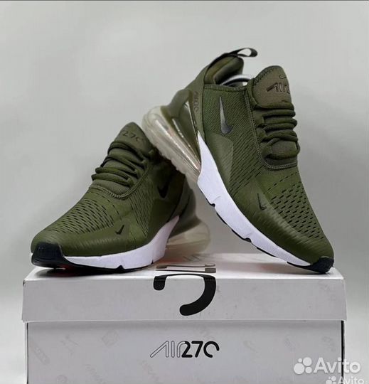 Nike air max 270 зелёные бел. подошва разм. 41