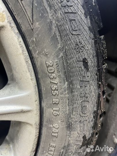 Литые диски r16 5 114 3 с резиной, 5 штук