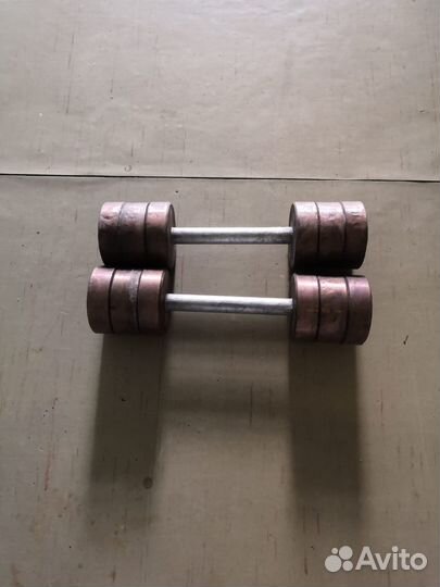 Гири разборные СССР 50-гг медь/никель/латунь