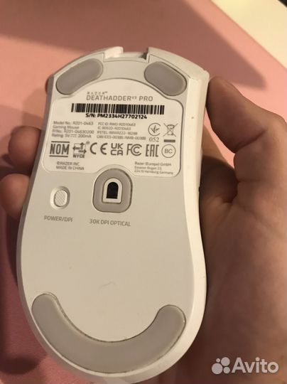 Игровая мышь razer deathadder v3 pro white