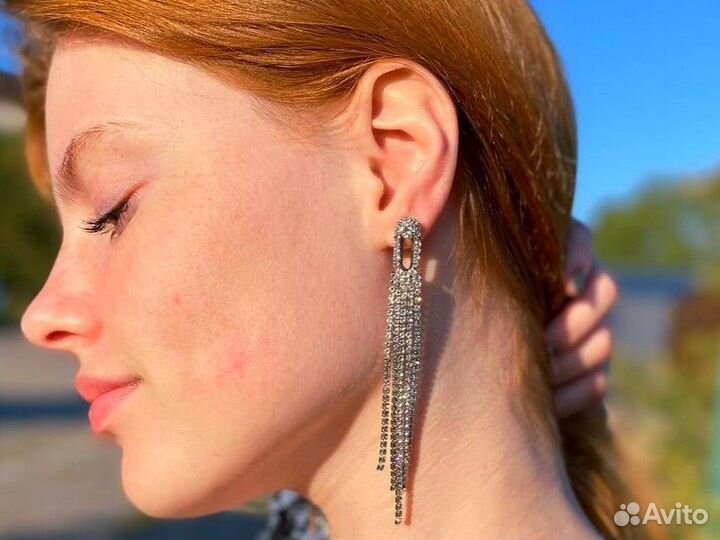 Новые вечерние серьги