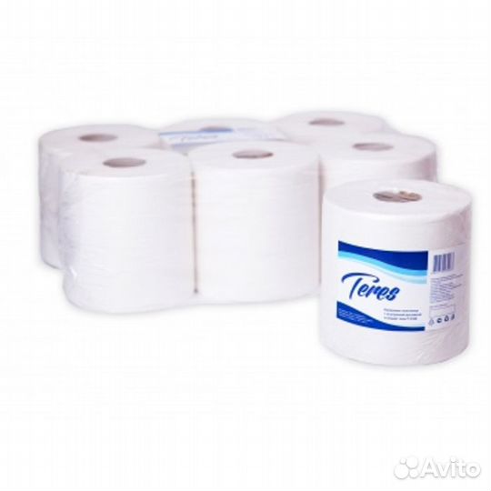 Бумажн. полотенца в рул. «Терес» Комфорт 1-сл 6 шт
